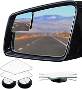 Ampper Rhombus Blind Spot Mirror 2 Pack Frameless Convex Wide Angle HD Glass