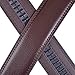 Vbiger Men's Leather Belt Sliding Buckle 35mm Ratchet Belt Black