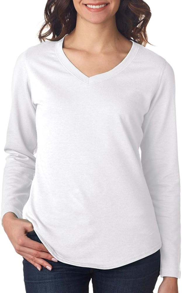 Wht LAT Ladies Lightweight French Terry 