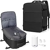 bluterm Vacuum Travel Backpack with Pump for Women Men Cabin Bags for Travel Vacpack Backpack Airplane Approved