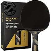 STIGA Bullet Ping Pong Paddle &ndash; 5-ply Extra Light Blade &ndash; 2mm Premium Sponge &ndash; Flared Handle for Masterful Grip &ndash; Performance Table Tennis Racket for Competitive Play
