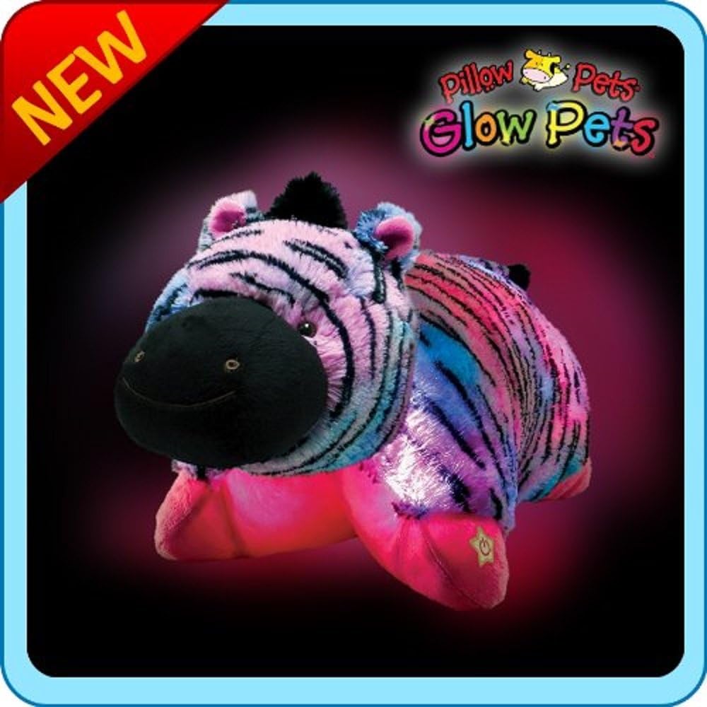Pillow Pets Glow Pets Zebra 12"