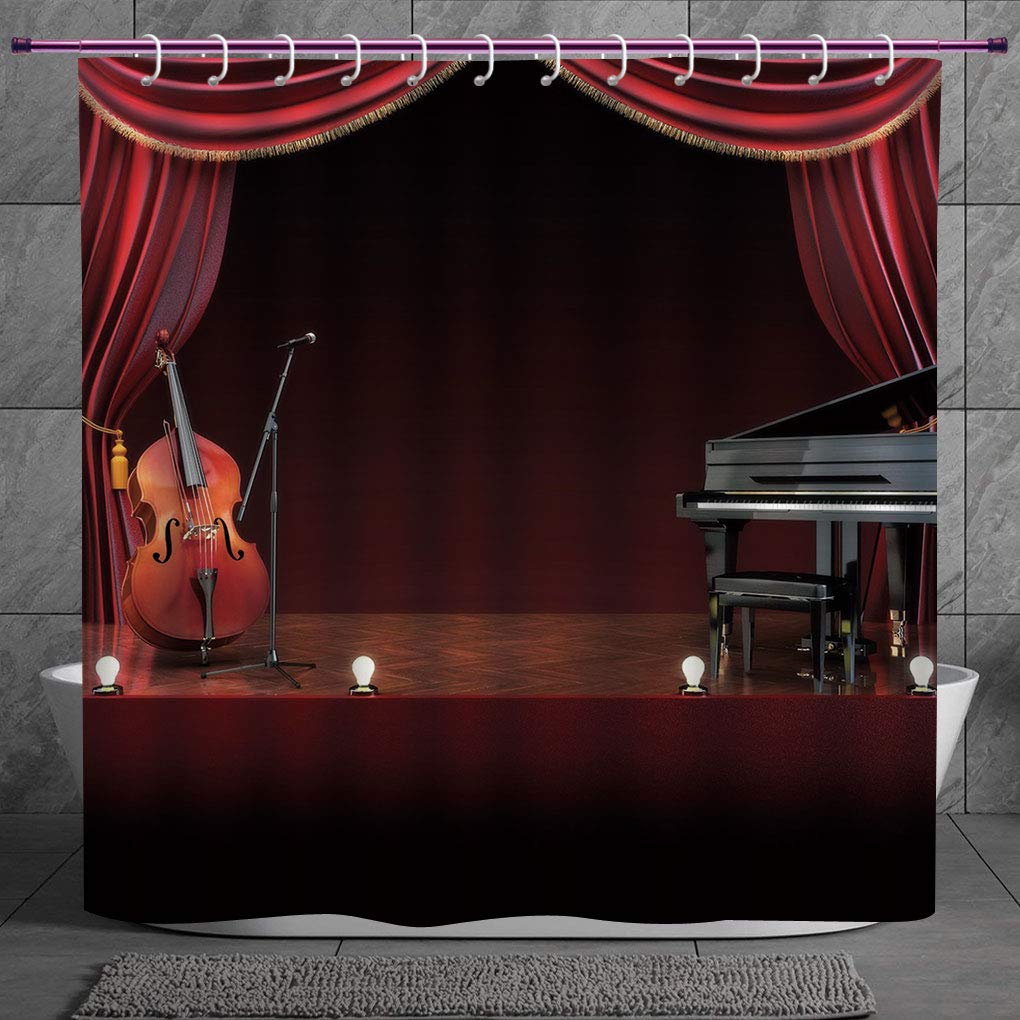 Fun Shower Curtain 2 0 Musical Theatre Home Decor Orchestra