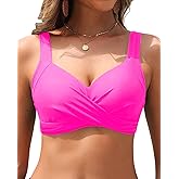 Women Underwire Bikini Tops - Push Up Swim Top Only Bra Padded Bathing Suit Top 2025 Swimsuit Tops