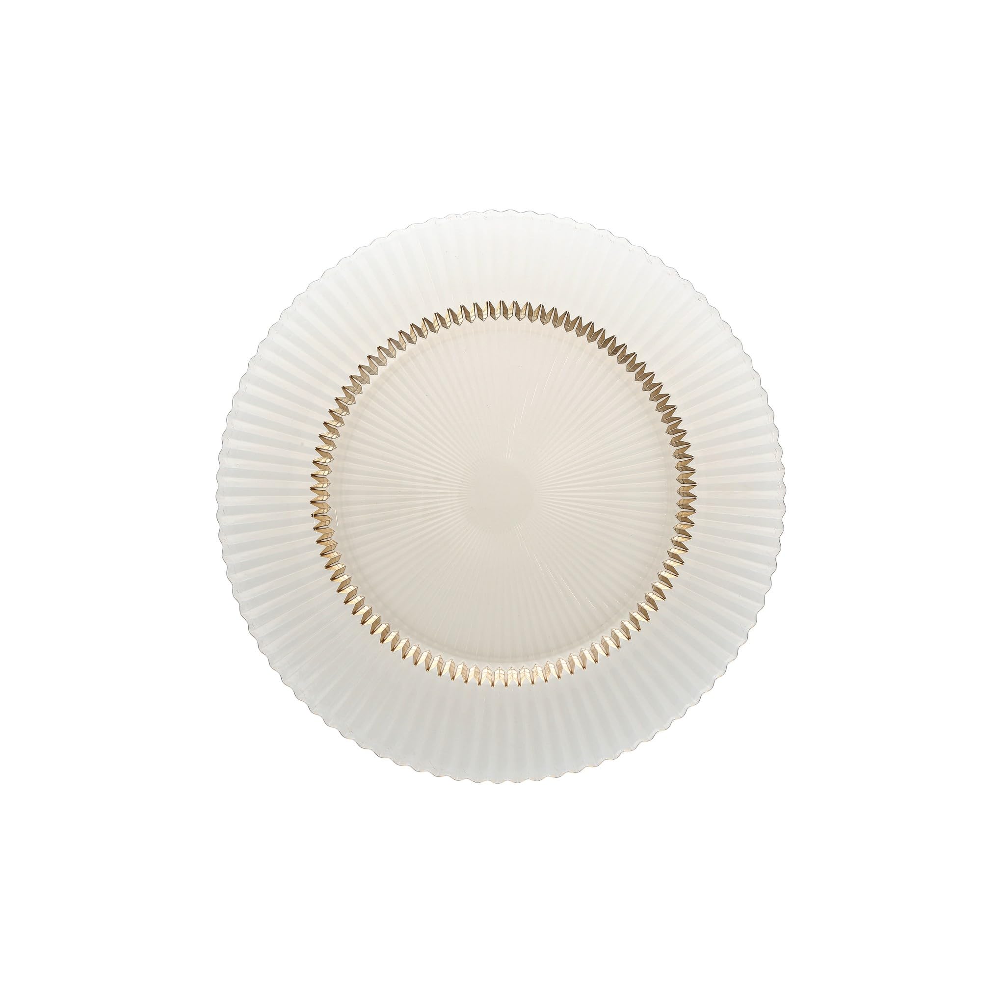 Fortessa Archie Glass, 10.6 Inch Dinner Plate (Set of 4), Ginger Gold