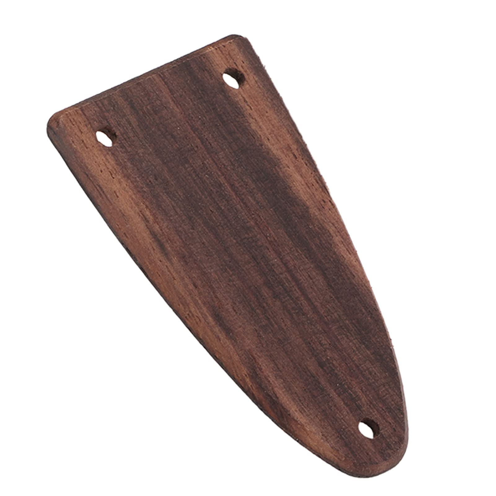 Truss Rod Cover Plate, Guitar Truss Rod Cover Made of Rosewood, 3 Holes Sturdy Lightweight Good Decoration Electric Guitar Truss Rod Plate(#2), Playing Accessories