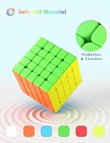 ROXENDA 5x5 Speed Cube Stickerless Frosted Fast Turn 3D Puzzle Toy view 6