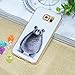 SWEES Phone Case Compatible Galaxy S6 (2015 Released), Slim Thin Soft Silicone Gel TPU Case Special 3D Relief Printing Pattern Design Scratch Resistant Full Protective Back Cover, Grizzly Bear