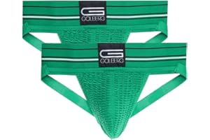 GOLBERG G Men’s Athletic Supporters (2 Pack) - Jock Strap Underwear - Extra Strength Elastic