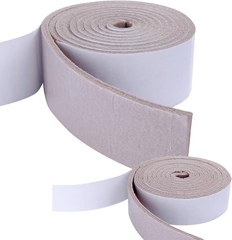 Amazon 家具 きず防止 フェルト 傷防止 フェルト テープ シール Htbakoi 家具用 床 椅子 保護 フェルト 厚手 ロール 強力粘着テープ 滑り止め イス ゆか ソファ 机 箪笥 たんす フローリング 椅子の脚 傷防止 ベージュ 床保護マット チェアマット オンライン通販