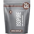Isopure Dutch Chocolate Whey Isolate Protein Powder with Vitamin C & Zinc for Immune Support, 25g Protein, Low Carb & Keto Fr