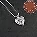 1 Piece Heart Locket Pendant Sterling Silver Plated Necklace Jewelry 24inch