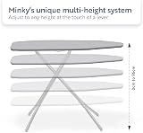 Minky Large Ironing Board 122 x 38 cm, 96 cm Height, Foldable, Angled Iron Rest view 6