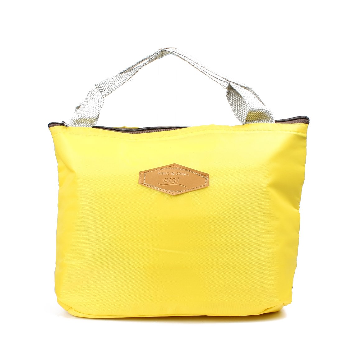 Sourcingmap Travel Portable Insulated Cooler Camping Picnic Lunchbox Drink Tote Storage Bag Yellow