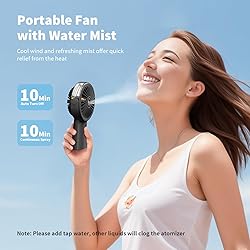 Otlonpe Handheld Misting Fan Portable, 4000mAh