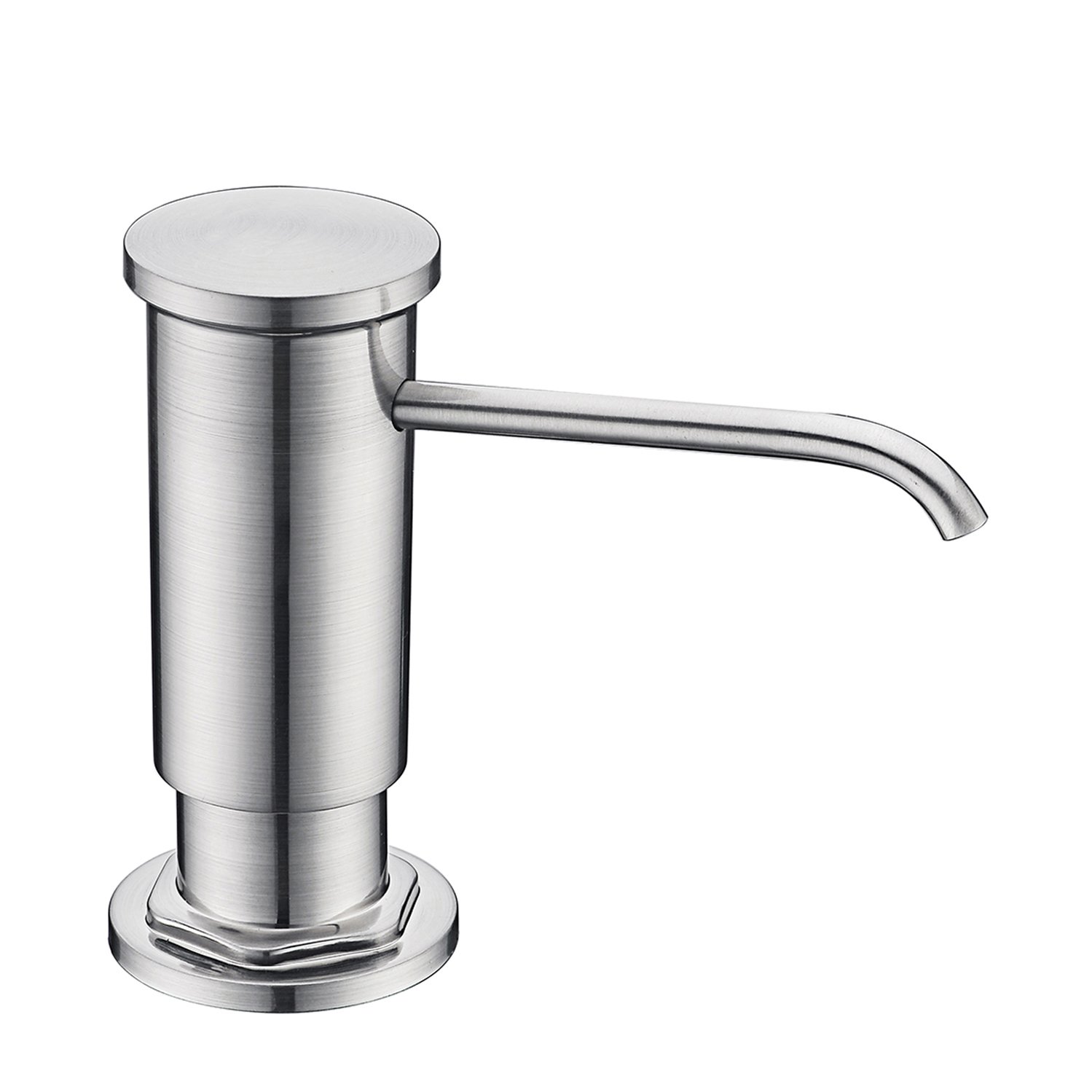 GICASA Commercial Built In Soap Dispenser, Countertop Brushed Nickel