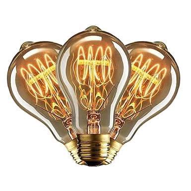 Vintage Edison Glühbirne Glühlampe E27 40W A19 Birne Für Retro