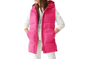Meikulo Girls Lightweight Puffer Vest Casual Stand Collar Sleeveless Jacket Kids Hooded Quilted Gilet With Pockets