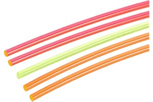 MECCANIXITY Fiber Optic Rods PMMA 1.5mmx20cm for Sight Filament Red, Green, Orange 1 Set Pack of 5