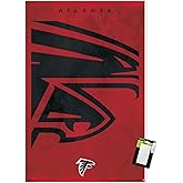 NFL Atlanta Falcons - Logo 25 Wall Poster, 34L" x 22.4W", Poster & Mount Bundle