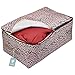 iwill CREATE PRO Clothes, Quilt, Underwear, Apparel, Garments Storage Organizer Box, Three-Open Zipper and Handles, Washable (Leopard Print, L)