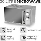 Tower 800W 20L Microwave with 5 Power Levels and 30 Minute Timer view 2