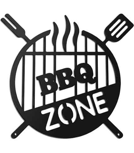 Grill-Schild Fleischtemperatur – Metallschild 30,5x20,3 Cm, Für Garten & Terrasse