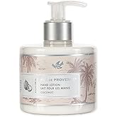 Pre de Provence Collection Shea Butter Enriched Silky Smooth Emollient Hand Lotion, Coconut, 11 Fl Oz, 1 Count