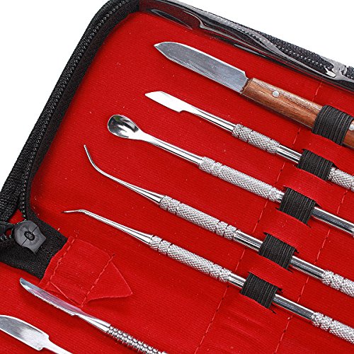 10 pcs/set Dental Lab Equipment Wax Carving Tools Set Surgical Dentist