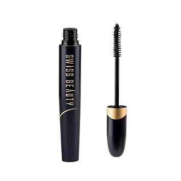 Swiss Beauty Bold Eye Super Lash Waterproof Mascara, Eye MakeUp, Black-01, 7.5ml