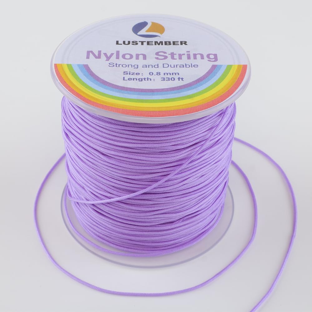 Photo 1 of 0.8mm Nylon String, Strong Bracelet String, Durable Nylon Cord for Jewelry Making, Bracelets, Beading, Necklaces, Rattail Braiding, Kumihimo, Wind Chimes, Blinds and Handicrafts