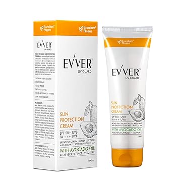 Essentium Phygen EVVER UV Guard SPF 50 PA+++ with Avocado Oil + VITA E + Aloevera Sunscreen, 100 ML