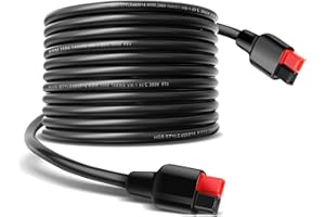 PAEKQ Solar Extension Cord 14AWG 30A Solar Connectors Extension Cable for Anderson Connector, Compatible with GZ Yeti /G500 Explorer 1000 Solar Generator and for Renogy, Boulder 200 Solar Panels 20Ft