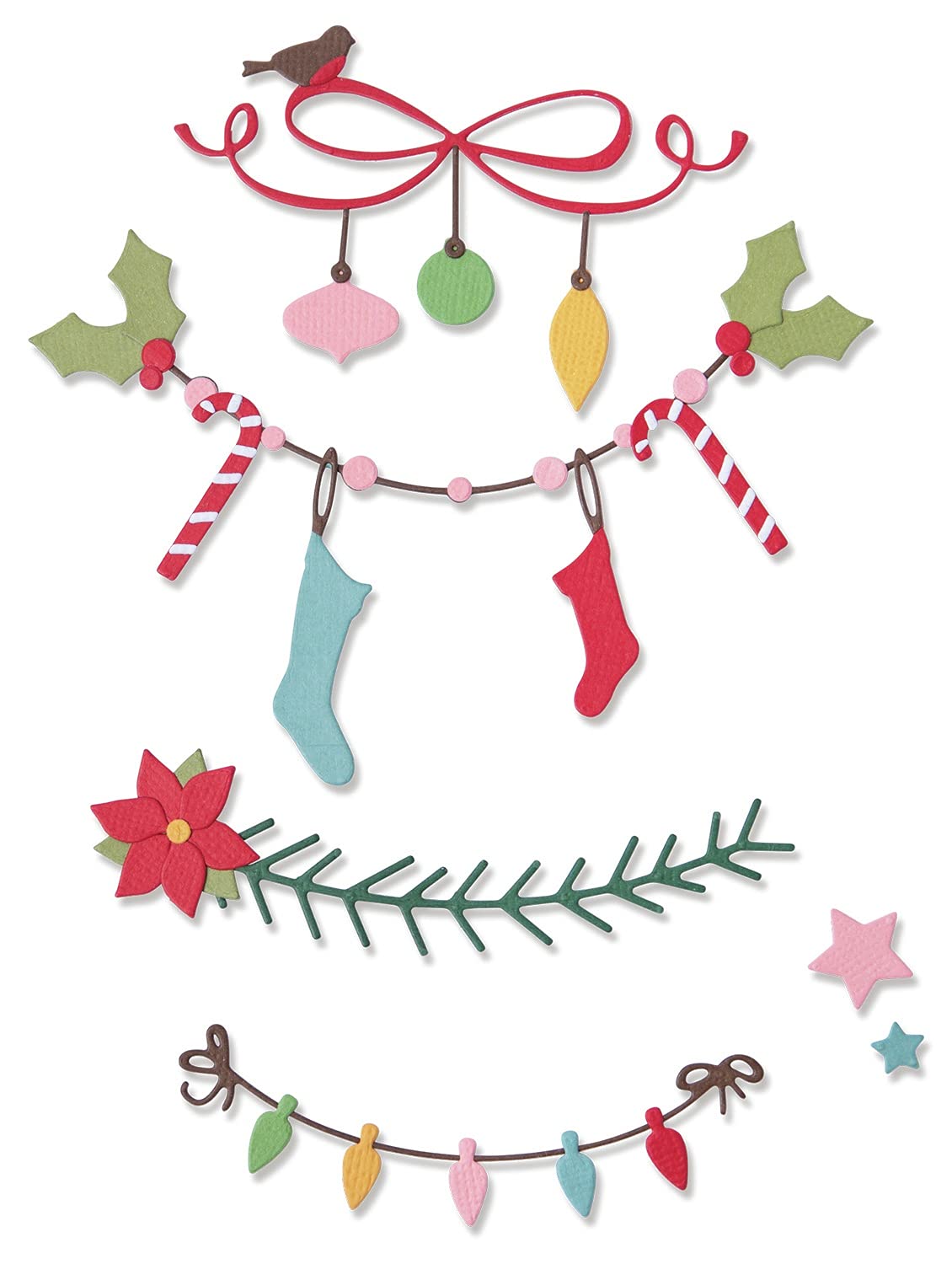 Sizzix Christmas Thinlits Die Set Christmas Borders