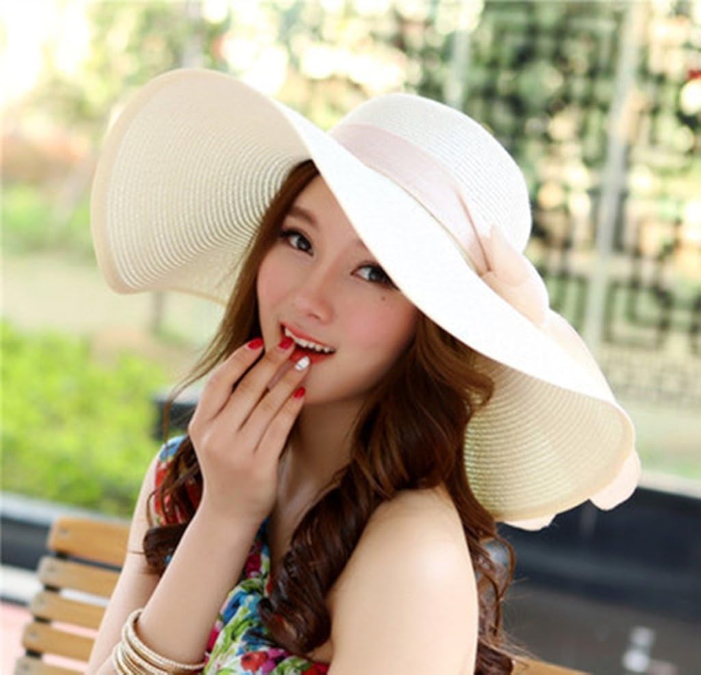 big white sun hat