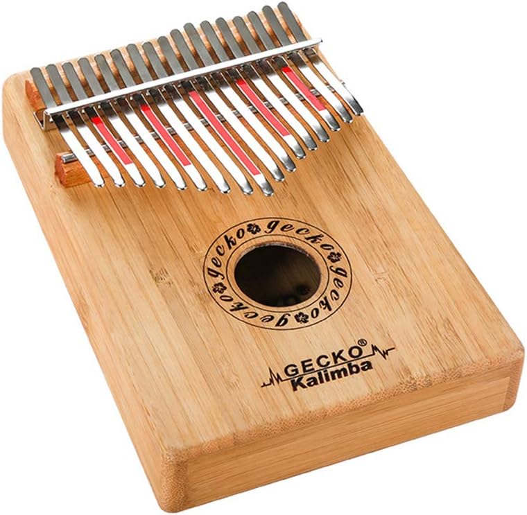 Absir 17 Key Wooden Thumb Piano Kalimba B Music Instrument Toy Gift red K17BA Bamboo