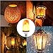 LED Flame Effect Fire Light Bulbs 4 Modes With Upside Down Effect Simulated Decorative Flickering Light Atmosphere Lighting Vintage Flaming Lamp (2 Pack)