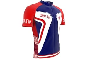 ScudoPro Croatia Full Zipper Bike Short Sleeve Cycling Jersey for Women