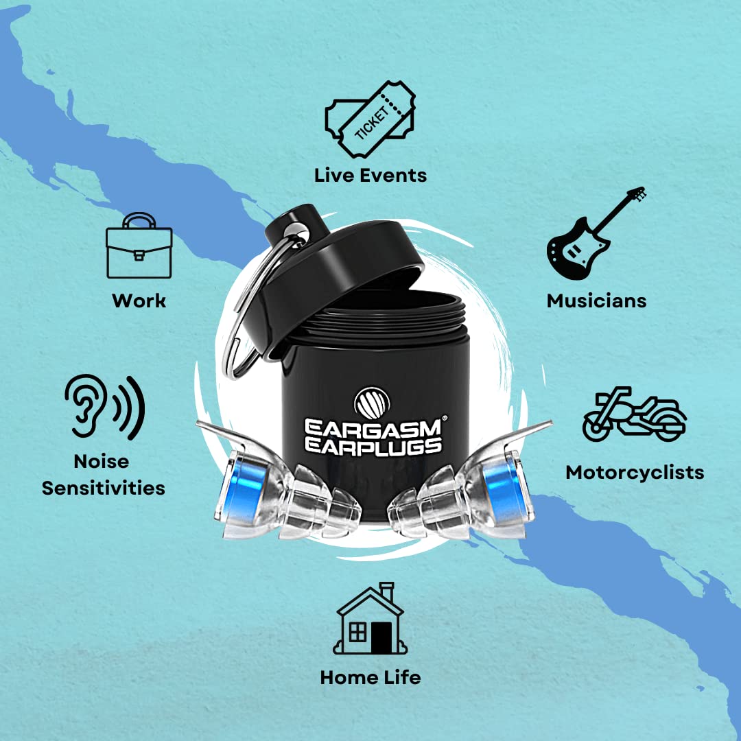 Mua Eargasm High Fidelity Earplugs with Blue Filters Reusable Noise