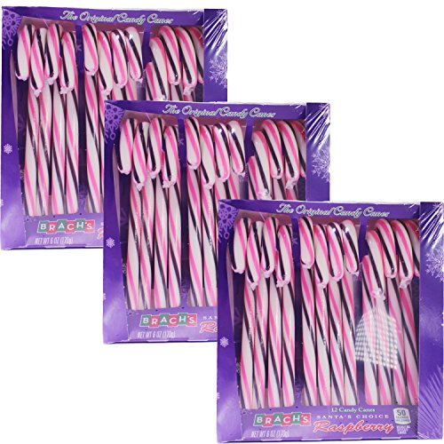 Brach's Candy Cane, Raspberry Flavor, 12 Count (Pack of 3) - B0784TYYPT ...
