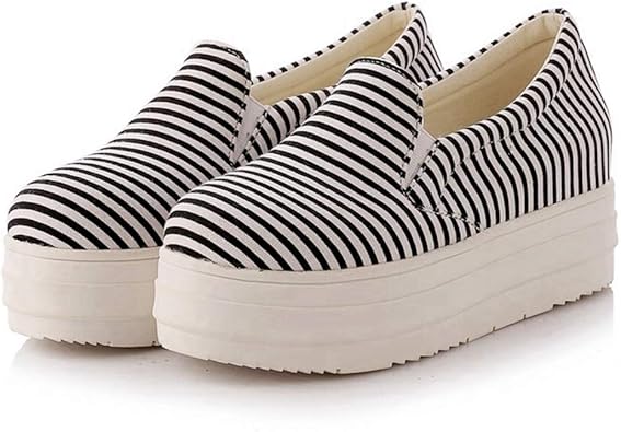 platform canvas slip on shoes