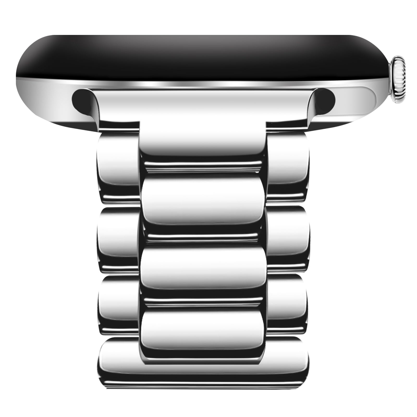 HAYONLIY Stainless Steel Straps Compatible for Google Pixel Watch 3 (45mm), Adjustable Metal Business No Gap Band for Men