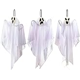 JOYIN 3 PCS Halloween Party Decorations 27.5" Hanging Ghosts, Cute Flying Ghosts for Front Yard Patio Lawn Garden Party D&eacute;cor and Holiday Decorations