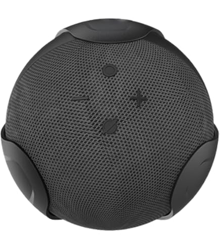 KSIEE Étagère Murale Universelle Pour Haut-parleur, étagère Ronde Compatible Avec Echo Dot 5e/4e Génération, Google Nest Pour Echo Support Peu Encombrant (blanc