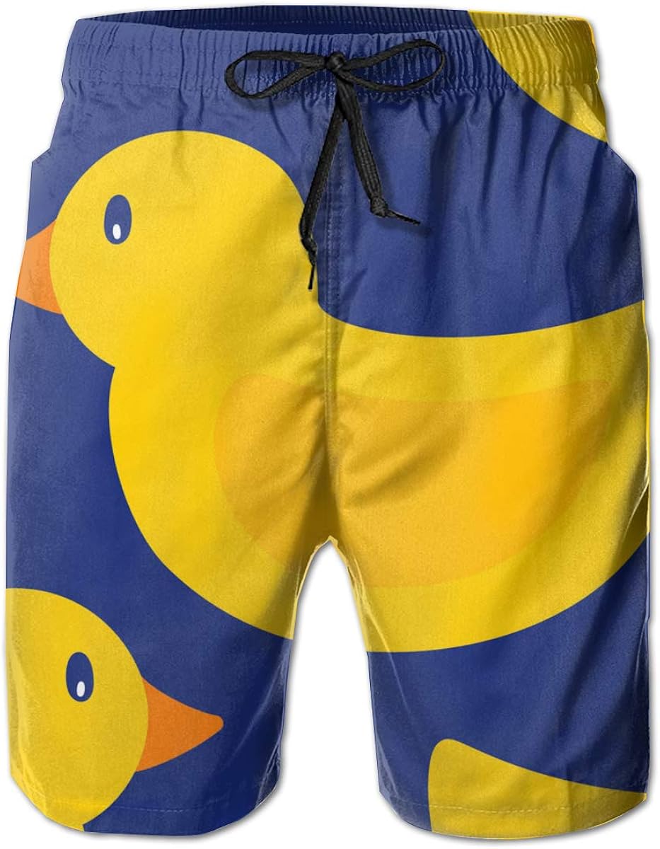mens rubber ducky swim trunks