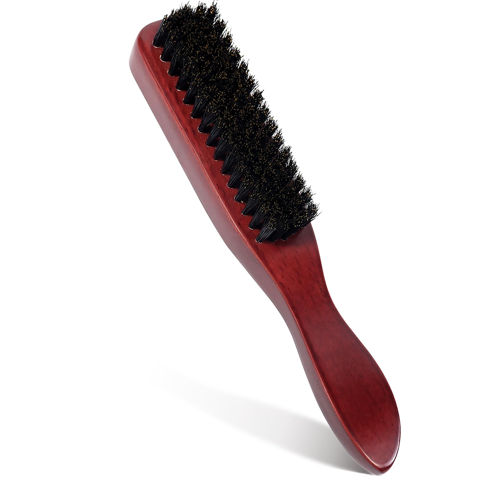 Qufiiry Boar Bristle Brush, Hair Plating Brush for Women, Men, and Children to Detangle and Style Thick, Wavy, Dry or Damaged Hair