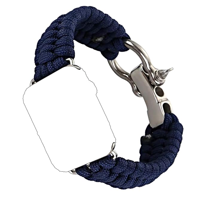 Qianyou Paracord Nylon Gewebt Armband Kompatibel mit Apple Watch 38mm 42mm
