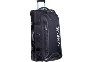 Stahlsac Steel Wheeled Bag: Durable Dive Bag for Travel, Wet & Dry compartments, 34"