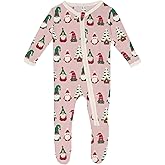 KicKee Welcome Home Zipper Footie – Viscose from Bamboo Baby Pajamas – One-Piece Sleepwear with Anti-Slip Feet & Zip Guard