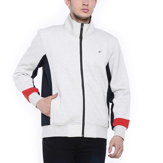 mock collar sweatshirt